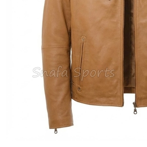 Dernière conception 2026 – Blousons en cuir pour hommes avec services OEM, poches zippées personnalisées - Product Image 4