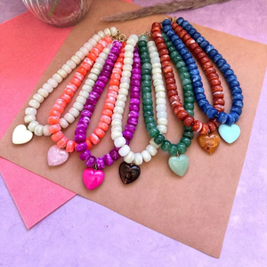High Quality Handcrafted Resin Necklace Women Beautiful Fashion Necklace Beads <b>Chain</b> Polished Wood Material Gift Directly India - Product Image 1