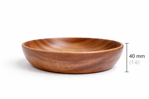 Plateau rond en bois de grande taille - Product Image 4