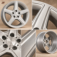 Jantes forgées concaves hyper argentées à 10 branches en Y, 18 19 20 21 22 pouces, 5x112 5x114.3 5x120 5x130 6061T6