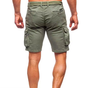 Men's Casual 100% Cotton <b>Canvas</b> Shorts Custom Logo Front Quick Dry Mid Waist Drawstring Closure Private Label Knitted 280g - Product Image 4