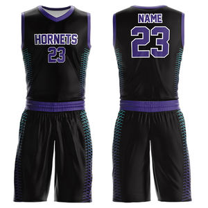 Ropa Deportiva para Exteriores, Conjuntos Transpirables de Verano, Material 100% Poliéster, Uniforme de Baloncesto Personalizado de Alta Calidad, Talla Grande - Product Image 2