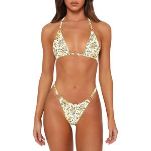 Conjuntos de bikini de playa premium sin aros, totalmente estampados, de alta calidad, precios razonables, entrega rápida. - Product Image 2