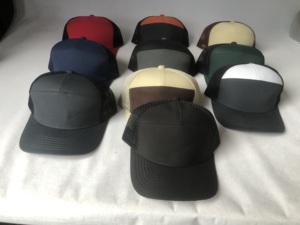 High Quality Custom 7 Panels <b>Plain</b> Flat Brim Sport <b>Caps</b> Baseball <b>Cap</b> - Product Image 1