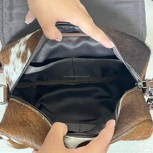 2025 New Personalized Tooled Cowhide Leather Crossbody Handled Toiletry <b>Bag</b> for Women's Fashion Travel Cosmetic <b>Makeup</b> Organizer - Product Image 6