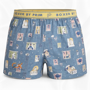 Boxers pour hommes ODM haute performance antibactériens 100 % coton – Taille mi-haute, extensibles dans 4 directions, respirants, avec option logo à la taille - Product Image 5