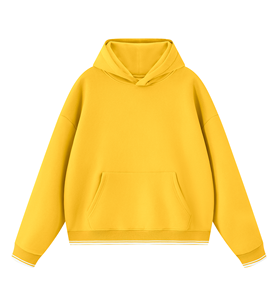 Sweat-shirt à capuche unisexe en polaire surdimensionné, coupe ample à épaules tombantes, avec poche kangourou, fabricant de vêtements personnalisés - Product Image 1