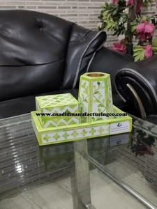 Juego de quemador de incienso Bakhoor de nácar verde, soporte de incienso de hueso, bandeja de estilo árabe para decoración religiosa del hogar, Oud ecológico - Product Image 2