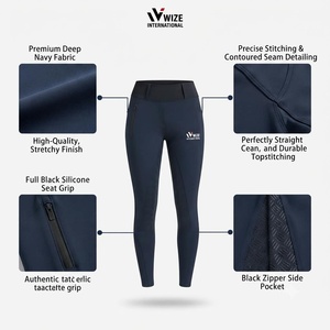 Leggings Largos de Cintura Alta para Mujer WATE INTERNATIONAL, Tejido Elástico en Cuatro Direcciones, Nailon y Spandex con Bolsillos - Product Image 5
