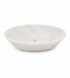 Meilleures ventes : Porte-savon ovale en marbre naturel avec égouttoir intégré pour salle de bain, design minimaliste, luxe, vente en gros - Product Image 6