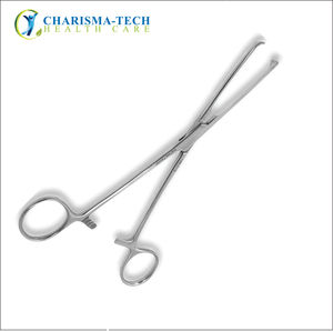 Pinces à tissus 5x6 dents en acier inoxydable robustes, type Allis, pour préhension traumatique des tissus - Product Image 5