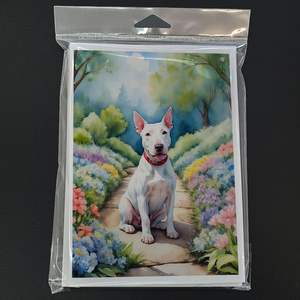 การ์ดอวยพร Bull Terrier Spring PATH ใหม่ขนาด A7ขนาด5x7แพ็คการ์ดเปล่า8ใบพร้อมซองจดหมาย - Product Image 3