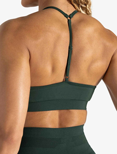 Soutien-gorge de sport sans couture à séchage rapide pour femme, absorbant l'humidité, antichoc, avec coussinets de poitrine, idéal pour le yoga et le fitness (vente transfrontalière) - Product Image 4