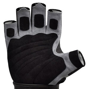 Heavy Duty Leather Gym Gloves with Strong Wrist Wrap Support Breathable Mesh Non <b>Slip</b> for Safe Effective Bodybuilding Workouts - Product Image 6