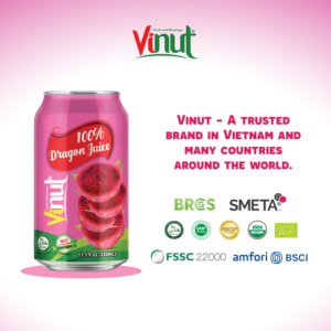 Jus NFC 330ml 100% Jus de fruits du dragon rouge à partir de vrai jus fabriqué par une usine au Viet Nam (OEM, ODM) - Product Image 3