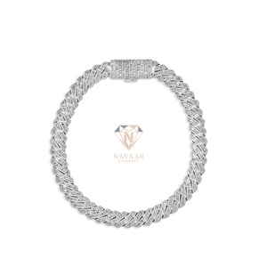 Premium Quality Cuban <b>Chain</b> Necklace Thick Link Gold Plated 925 Silver Moissanite Hip Hop Unisex Fashion Jewelry Available - Product Image 1