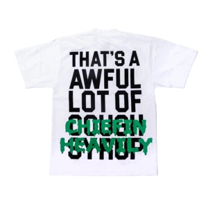 Camisetas casuales personalizables de cuello redondo para hombre Chiefin Heavily Desto Dubb, estilo urbano, con la frase 'THAT'S A AWFUL LOT OF COUGH SYRUP' - Product Image 4