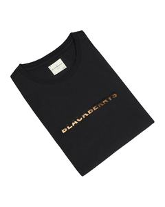 เสื้อยืดกีฬาโพลีเอสเตอร์เฮฟวี่เวทสำหรับผู้ชายฟิตเนสฟิตเนสติดโลโก้ขนาดใหญ่สไตล์นักกีฬายาวดีไซน์เรียบ - Product Image 5