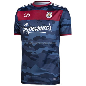 Conjunto de Camiseta de Fútbol GAA Premium 100% Poliéster, Alto Rendimiento, Secado Rápido, Cuello Redondo, Manga Corta, Unisex, Diseño Sólido en la Parte Delantera - Product Image 1