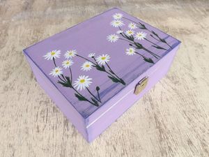 Luxury Hand Painted <b>Wooden</b> Jewelry Box Antique Style Decorative Storage Case Handmade Gift Box with Custom Design - Product Image 4