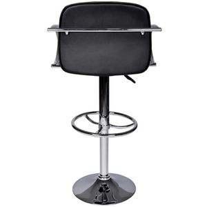 2 pz sgabelli da Bar in ecopelle nera - Product Image 3