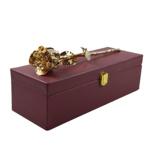 Natural Rose Electroplated Design Rose Gold Color Comes with Luxury Packing <b>Boxes</b> Decor Real Flower Best for Wedding <b>Gift</b> - Product Image 2