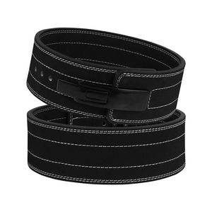 Ceinture de musculation en cuir multi-coutures avec boucle en acier, support durable, haute qualité, robuste et personnalisable - Product Image 6