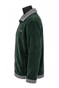 Men Winter Green Fleece Jacket Full Zip Sherpa Outerwear Warm Thick <b>Shaggy</b> <b>Coat</b> Custom Casual Heavyweight Plush Design Outdoor - Product Image 2