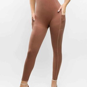 Women 1 Piece Backless Hollow Out High Waist Solid Color Stretch Shapewear <b>Tummy</b> <b>Control</b> Seamless Knitted Pants Spandex Polye - Product Image 4