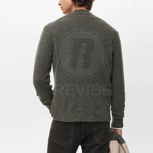 Suéter Cárdigan para Hombre Más Vendido, 100% Algodón, Precio al por Mayor, Suéter Cárdigan Informal de Punto - Product Image 2