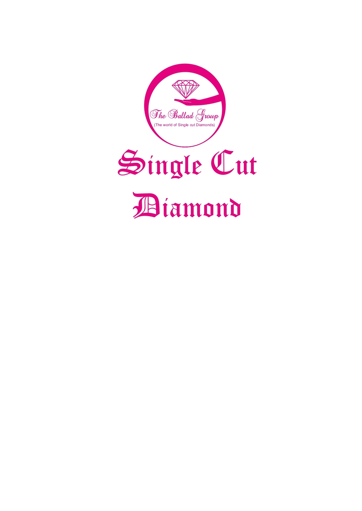 SINGLE CUT DIAMOND logo