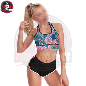<b>High</b> Support Workout Crop <b>Top</b> Yoga Bra Eco-Friendly Front Logo OEM ODM Service Latest Style New Arrival for Women - Product Image 3