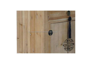 Oriental Fir Wood Bedside <b>Table</b> Natural Abeto Wood Nightstand Vintage Oriental Wooden Bedside Cabinet Solid Fir Wood Side <b>Table</b> - Product Image 3