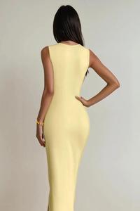 Mint Sage <b>Square</b> Neck Ruched Midi Dress Modern Minimalist Quiet Luxury Bodycon Sheath - Product Image 6