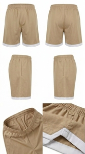 Pantalones Cortos de Fútbol para Hombre con Logotipo Personalizado, de Secado Rápido, Transpirables, para Entrenamiento, con Ribete en Contraste, Ropa Deportiva, Uniforme de Equipo - Product Image 4