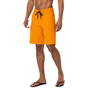 <b>Men's</b> <b>Red</b> Solid <b>Shorts</b> Drawstring Closure Quick Dry Casual Swimwear Woven Polyester <b>Shorts</b> - Product Image 4