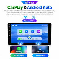 Système audio de voiture Android Crystal V60 Dual Din 9 pouces avec écran tactile QLED pour lecteur DVD avec navigation, lecture audio, radio OEM