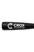Bâton de baseball en bois d'érable Crox Enterprises de 36 pouces, 1 pièce, léger et durable, barillet de 2,5 pouces |   Noir |   Raquette de jeu professionnelle