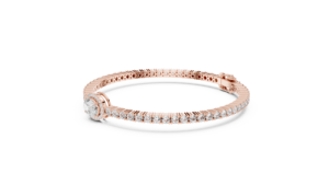 AADIHI JEWELS Bague pour homme plaquée or rhodié, diamant de laboratoire taille ovale, pierre latérale taille émeraude, certifiée IGI, luxe classique pour le quotidien - Product Image 4