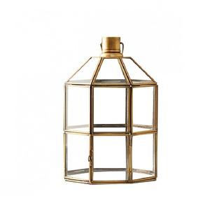 Nouvelle Arrivée : Lanterne à Bougie Dorée pour Extérieur, Cour, Style Moderne, Élégant et Vintage, Taille et Forme Personnalisables - Product Image 1