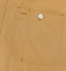 Chemise en jean unie pour homme, manches longues, col rabattu, coupe classique, style décontracté, poches, lavable, manches longues - Product Image 3