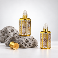 Bouteilles d'huiles essentielles de luxe prêtes à l'emploi, flacons en verre de 24 ml pour déodorant, et flacons en verre vides à bille pour huiles essentielles