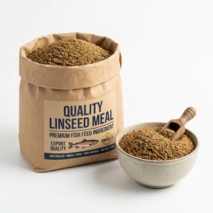 Farine de lin pour l'alimentation des poissons, farine de lin naturelle riche en protéines, fibres, oméga 3, qualité alimentaire animale, nutrition aquacole en vrac - Product Image 6