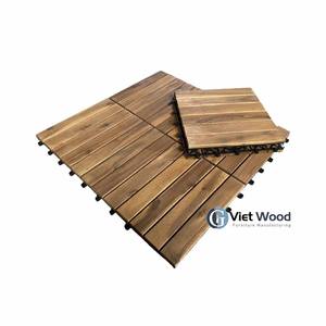 Suelo de Madera de Acacia Vietnamita para Exteriores, Encastrable, Impermeable, Antideslizante, Ecológico, Sin Mantenimiento, Diseño Contemporáneo, Acabado Mate - Product Image 3