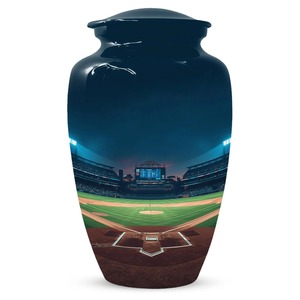 Baseball Urn for <strong>Dad</strong> | Unique Adult Male Urns | Eco-Friendly Customizable Design | 220 Cubic Inch Capacity Small <strong>Keepsake</strong> for - Product Image 4