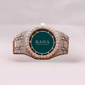 VVS Moissanite Diamond Stainless Steel <b>Mechanical</b> Auto 3BAR Glass 41mm Analog Fully Iced Luxury Unisex Butterfly Clasp <b>Watch</b> - Product Image 3