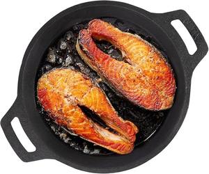 Sartén de Hierro Fundido Pre-Sazonada, Sartén Antiadherente de Alta Resistencia, Apta para Horno de Inducción, Utensilios de Cocina - Product Image 3