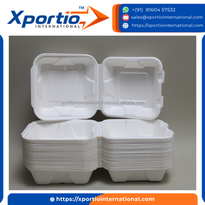 Caja de Alimentos Compostable de Alta Densidad, Tipo Concha Cuadrada, Libre de PFAS, Embalaje de Grado Profesional para Entrega - Product Image 5