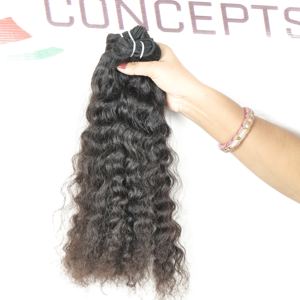 Extensions de cheveux humains indiens vierges non traités 100 % naturels, bouclés et crépus, qualité Remy, du fournisseur - Product Image 6