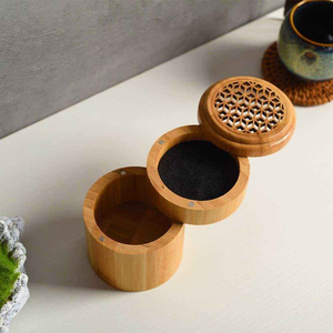 Brûleur à bakhour en bois artisanal, design traditionnel élégant, idéal pour l'encens, la joie aromatique et la décoration de la maison - Product Image 1